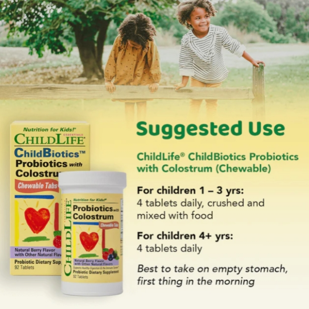 图片 ChildBiotics® 含初乳益生菌片 92 片