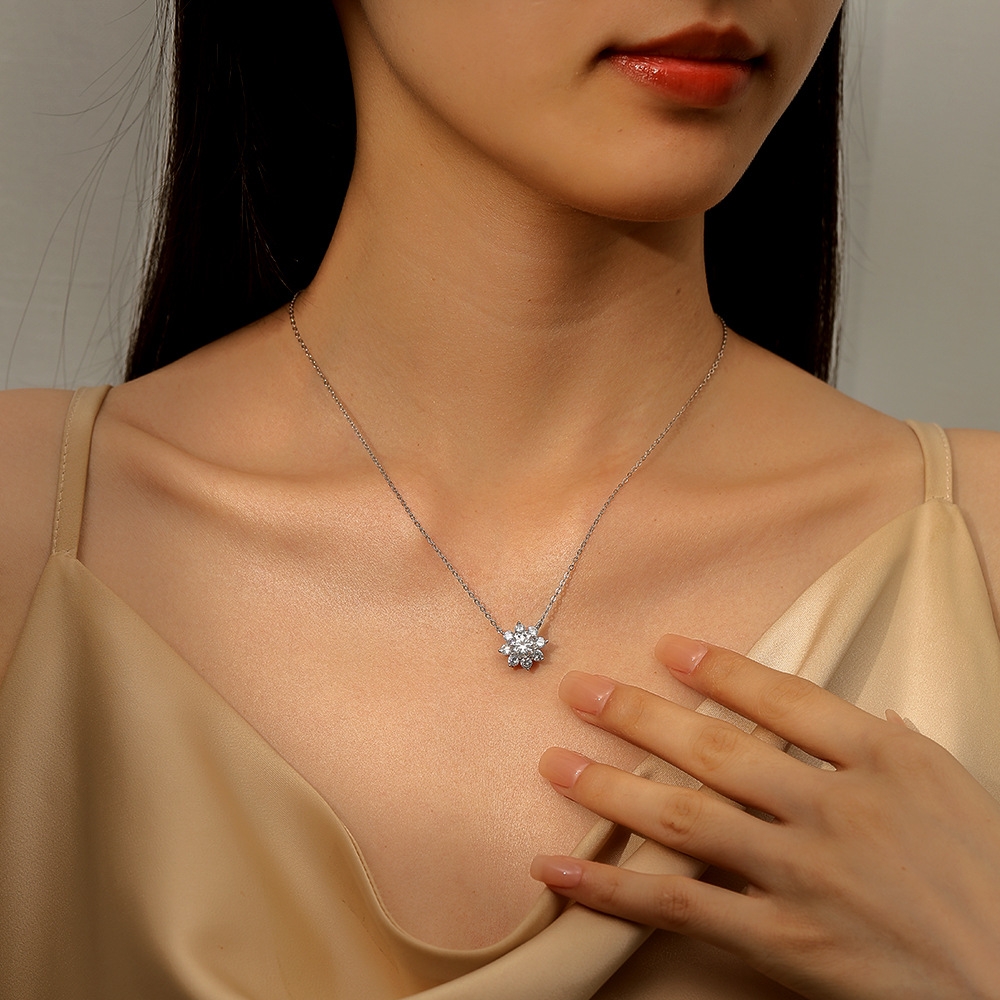 图片 八瓣太阳花项链